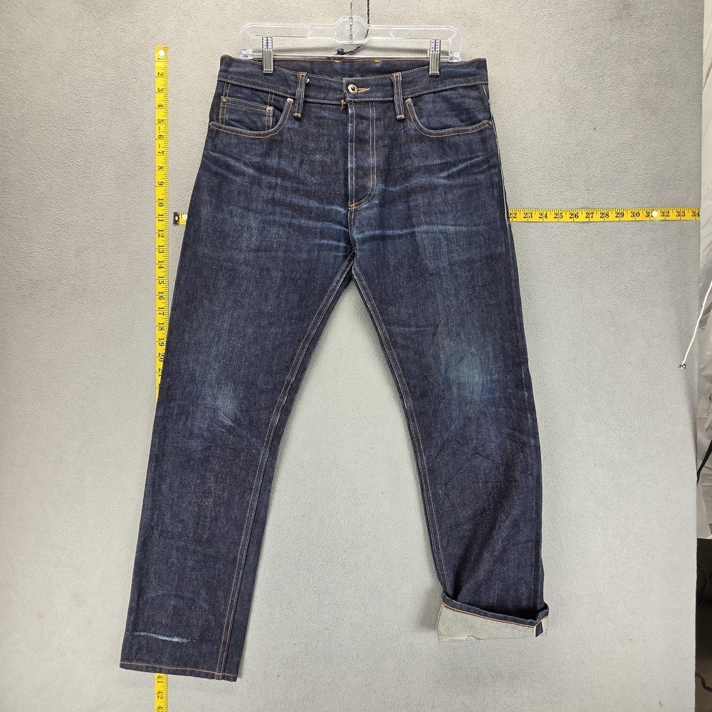 3sixteen Jeans Mens 33x30 Selvedge 14.5oz Raw Made USA Whiskers Honeycomb Indigo